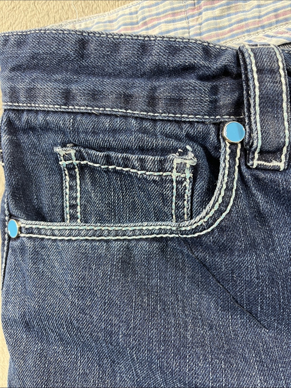 COOGI Blue Denim Men's Jean Shorts with Embroidered Logo Size 36 - Picture 9 of 10